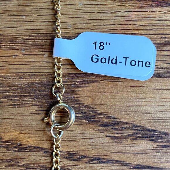 18" Gold-tone Chain Necklace Jewelry - Picture 4 of 5